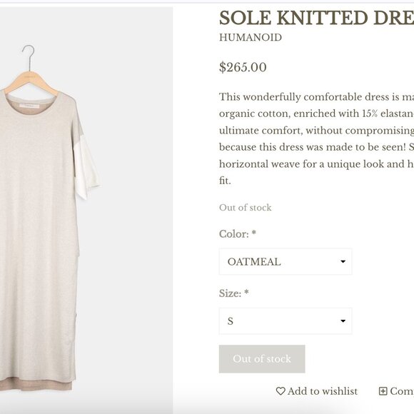 Humanoid Cloth Label Sole Dress White Medium NWT Retail $265 RARE FIND - Picture 3 of 15
